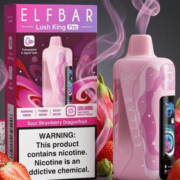 ElfBar Lush King Pro 40K - Sour Strawberry Dragonfruit 5%