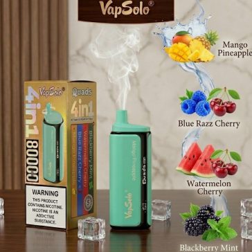   VapSolo Quads 80K /Mango Pineapple/Blue Razz Cherry/Watermelon Cherry/Blackberry Mint/  5%